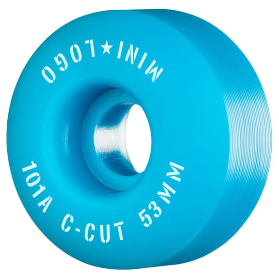 Mini Logo C-Cut Skateboard Wheels 101a 53mm Blue