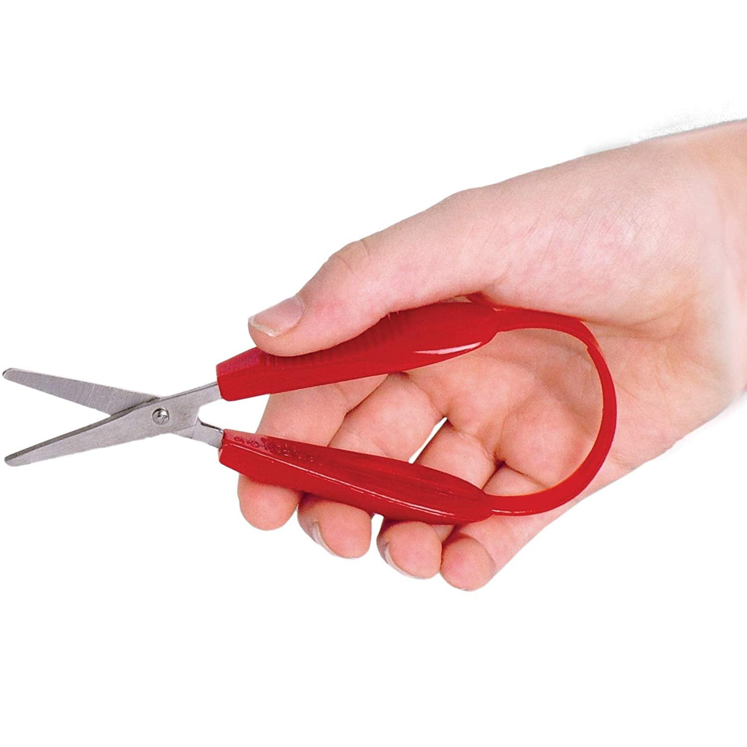 Loop Scissors Colorful Grip Scissors Loop Handle Self-Opening Scissor  Adaptive