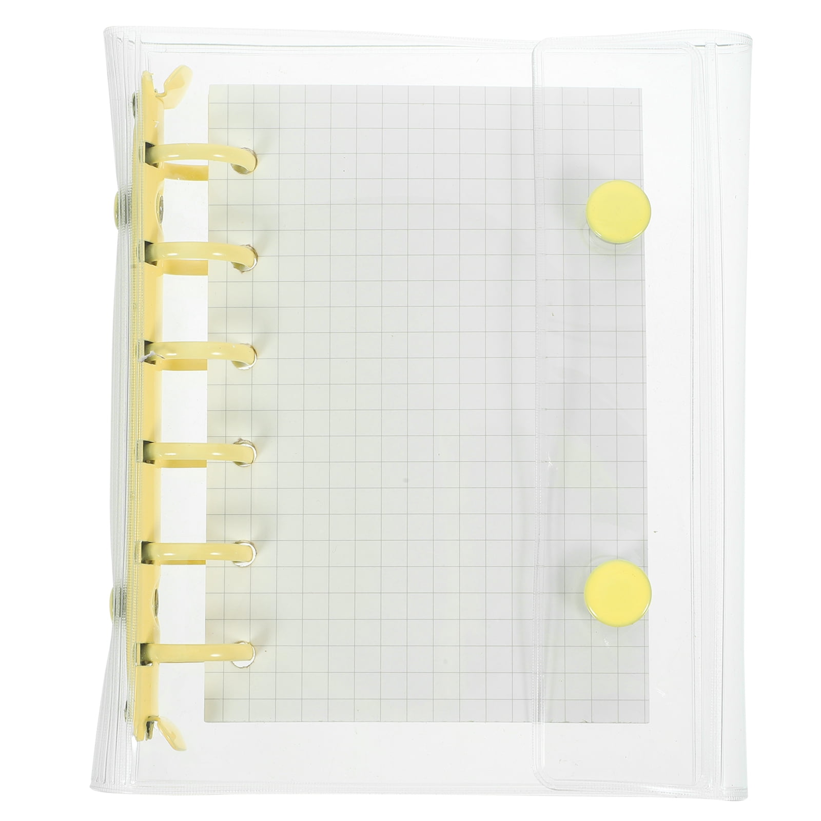 Mini Looseleaf Notebook Creative Transparent Buckle Looseleaf Notepad