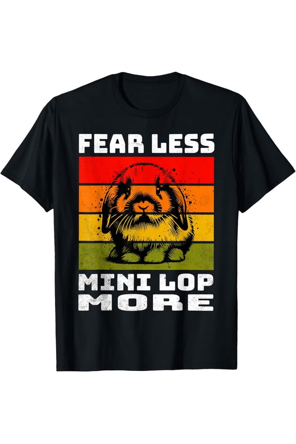 Mini Lop Bunny Retro Mini Lop Rabbit Graphic T-Shirt