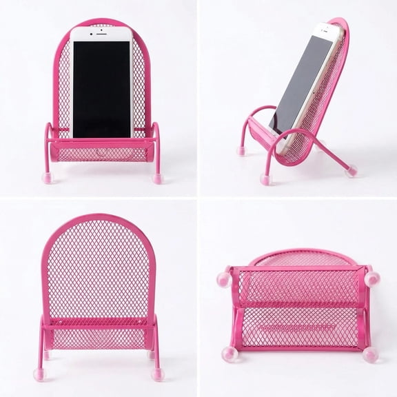 Mini Lounge Chair Phone Stand, Cute Desk Phone Holder, Universal Cell Phone Stand, Hands-Free Phone Bracket, Decorative Phone Stand, Portable Smartphone Holder, Metal Mesh Phone Standg Rack Shelf