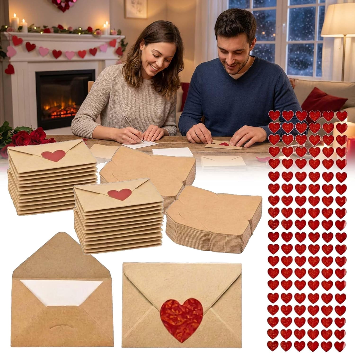 Mini Love Notes with Envelopes, Mini Envelopes with Blank Cards - Mini ...