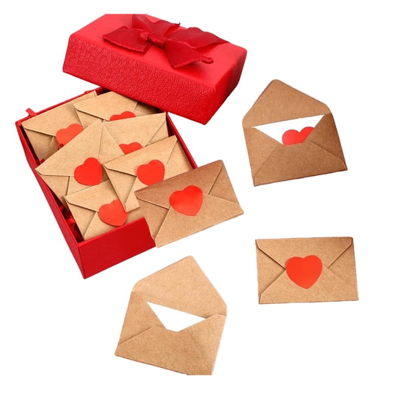 Mini Love Notes, Valentine's Day Card and Little Love Notes, DIY Scrapbook Supplies with Envelopes, Gift Card Booklet