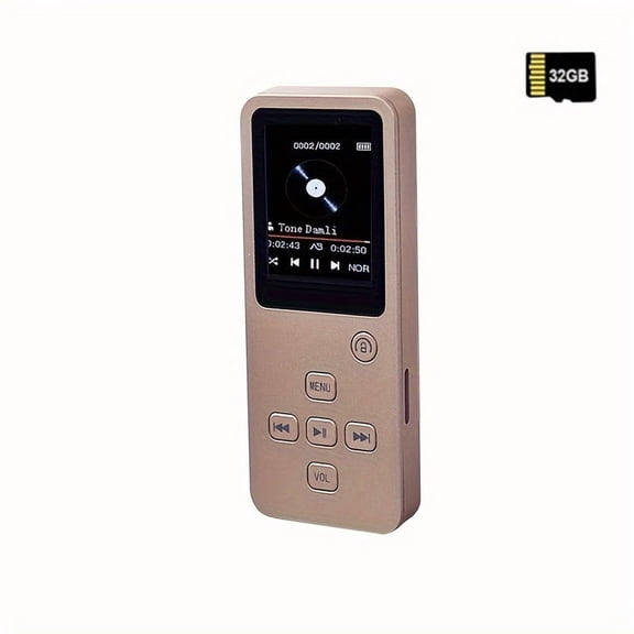 Mini MP3/MP4 Player, 32GB, LCD Display, Rechargeable, Multi-Color for Running, Gym, Sports & Outdoor Activities