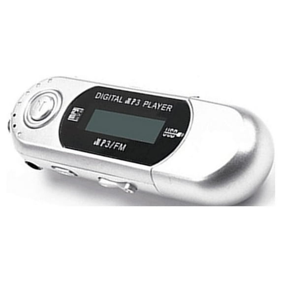 Mini MP3 Player USB 2.0 Small Flash Drive Lossless Sound Multilanguage LCD Music Player with 3.5mm Audio Jack Automatic Shutdown (White,32GB)