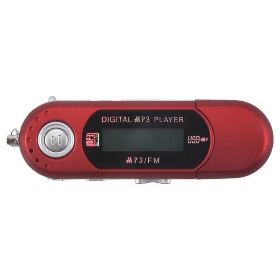 Mini MP3 Player USB 2.0 Small Flash Drive Multilanguage LCD Music Player with 3.5mm Audio Jack Automatic Shutdown(C)