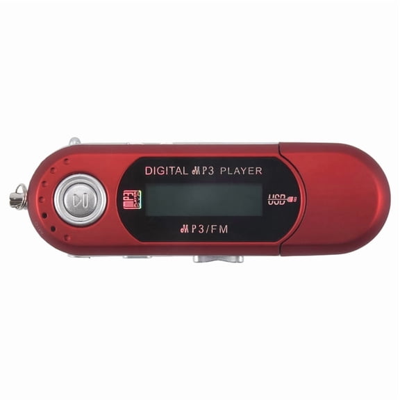 Mini MP3 Player USB 2.0 Small Flash Drive Multilanguage LCD Music Player with 3.5mm Audio Jack Automatic Shutdown(C)