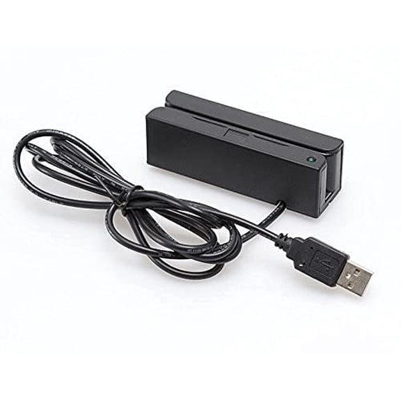 Mini MSR100 Swipe Magnetic Credit Card Reader 3 Tracks Hi/Lo Data Collector, USB Msr Stripe Card Reader for Point of Sale (POS), Access Control, ID Verify