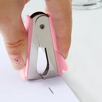 Mini Macaron Pink Stapler Remover – Portable, Ergonomic, One-Motion – Office & Home Essential