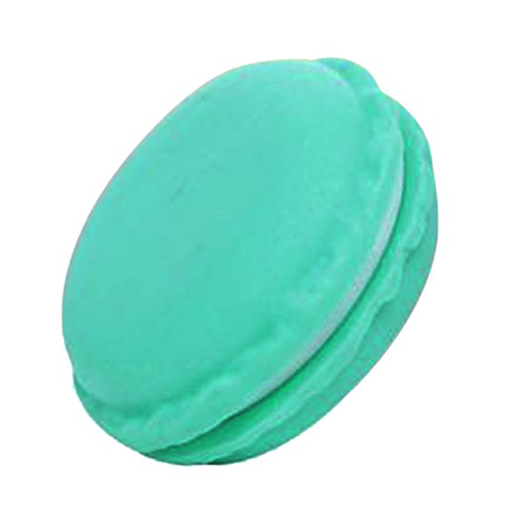 Mini Macarons Organizer Storage Box - Earphone Case, SD Card Pouch, Small Travel Jewelry Holder - Portable Gadget Case for Earrings, Pills, Beads (4x2cm)