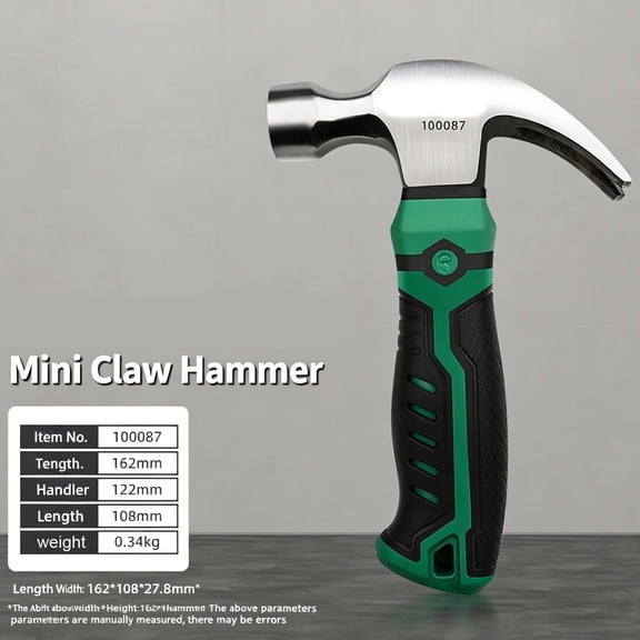 Mini Machinist Hammer, High Carbon Steel Striking Tool for Home Repair-100087, Mini Sheep Horn Hammer, 0.34kg