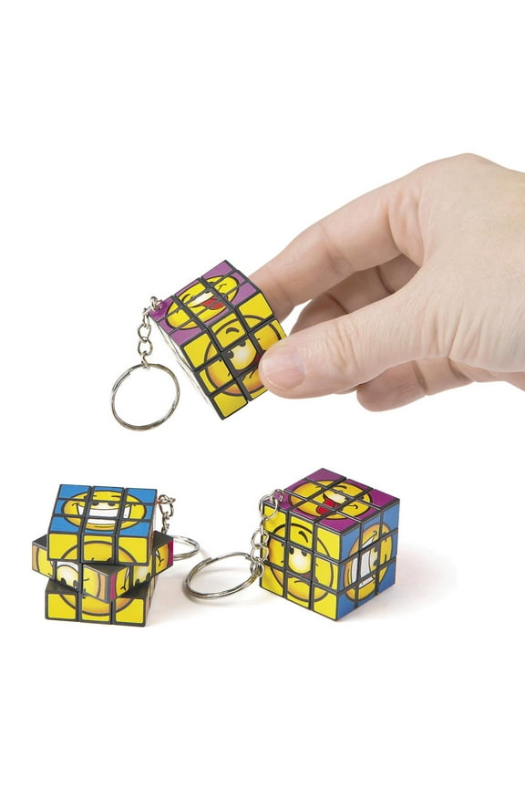 Mini Magic Cube Puzzle Key Chains by Fun Express