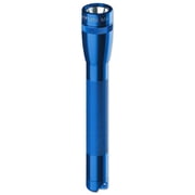Mini Maglite AA Flashlight, 2 AA, 14 Lumens, Blue, Holster