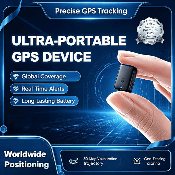 Mini Magnetic 4G GPS Locator Real-Time Tracking Device with Long Standby & Remote Voice Monitoring Anti-Theft Tracker for Car, Motorcycle, Seniors, Kids, Pets, Luggage & Valuable Assets