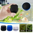 thumbnail image 1 of Mini Magnetic Aquarium Glass Cleaner Brush | Fish Tank Scraper Cleaning Sponge | Non-Slip Handle | Scratch-Free Magnet | Suitable for 3-6mm Glass | 37x37x25mm | Blue/White | 1 Pack, 1 of 5