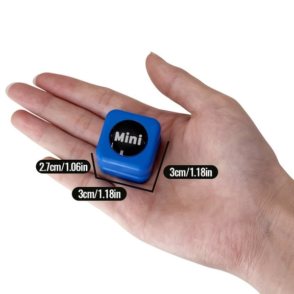 Mini Magnetic Cleaner for Fish Tanks, a Small Glass Scrubber with Dual-Sided Cleaning for Algae Removal, an Essential Tool for Aquarium WH09-Blue