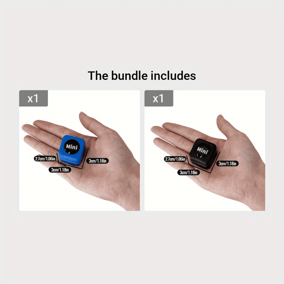 Mini Magnetic Cleaner for Fish Tanks, a Small Glass Scrubber with Dual-Sided Cleaning for Algae Removal, an Essential Tool for Aquarium WH09-Blue+Black