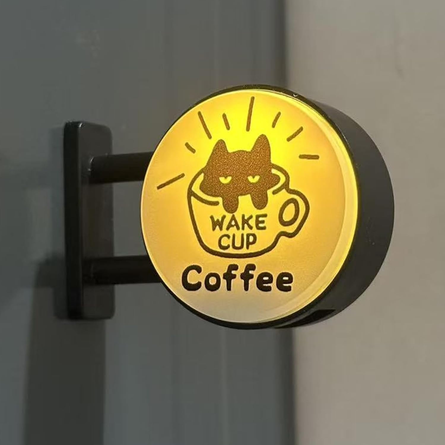 Mini Magnetic Coffee Shop Refrigerator Decor, 3D Wall-Mount Lighted ...