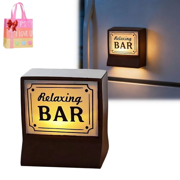 Mini Magnetic Coffee Shop Refrigerator Decor, Retro Coffee Neon Sign Fridge Magnets with Ambiance Light,Wall-Mount Lighted Vintage Shop & Bar Signs for Kitchen Home Office Dorm CoffeeLovers