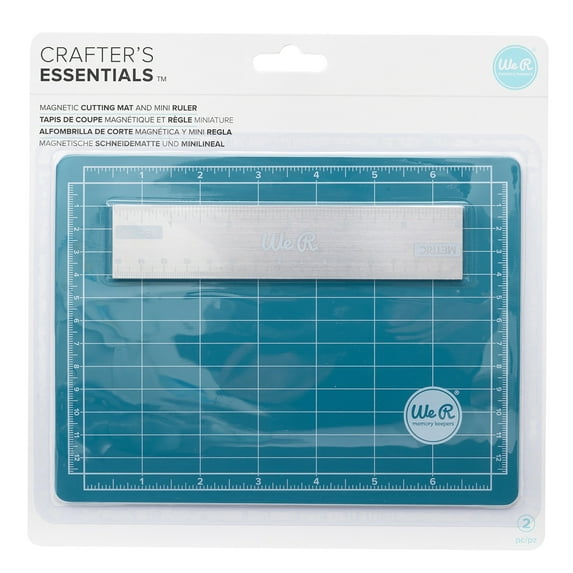 Mini Magnetic Cutting Mat & Ruler Set-6" Ruler