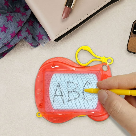 Mini Magnetic Drawing Board Keychain – Erasable Doodle Sketch Pad, Durable Plastic, Portable Design, Reusable Graffiti Toy, Multicolor, Ideal Party Favor Gift