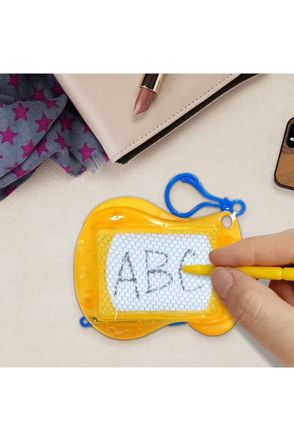Mini Magnetic Drawing Board Keychain - Erasable Doodle Sketch Pad Portable Writing Tablet for Party Favors Goodie Bag Fillers On-the-Go Creativity