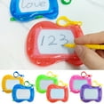 thumbnail image 1 of Mini Magnetic Drawing Board for Kid(6 Colors), Backpack Keychain Clip Drawing Boards, Erasable Doodle Sketch Writing Pad Boys and Girls, for Birthday Kids Party Favors & Goodie Bags Stuffers Pink, 1 of 9