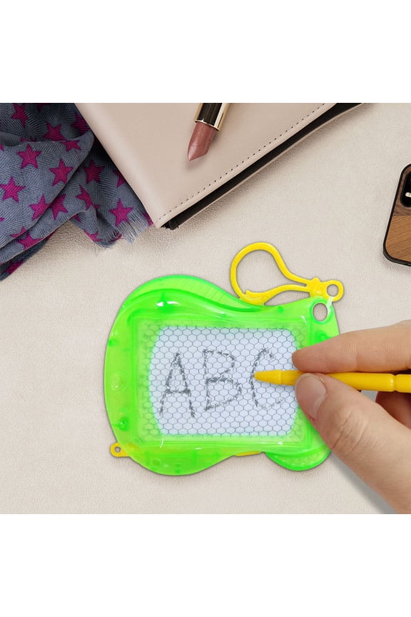 Mini Magnetic Drawing Board for Kid, Erasable Doodle Sketch and Writing Pad, Backpack Keychain Clip Doodle Drawing Boards, Birthday Party Favor for Boys and Girls