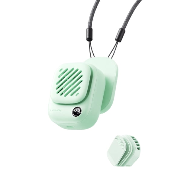 Mini Magnetic Fan, Portable Personal Cooling Fan with Magnetic Base for Desktop Car Office Home Travel Use 2 Inch Mint Green