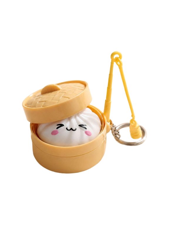 Mini Magnetic Fishing Game Fidget Keychain, Interactive Basket Piggy Squeak Toy, Bag Charm Stress Relief Desk Toy, Mini Fishing Fidget Keychain