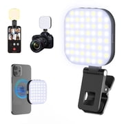 Mini Magnetic Phone Selfie Light, Clip on Light with Hot Shoe Apater, Compatible with Magsafe for Tablet Laptop Computer, Zoom Video Call TikTok YouTube Video Recording Phone Filming Makeup