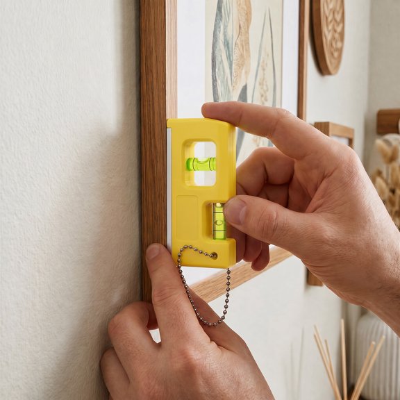 Mini Magnetic Spirit Level with 2 Bubble Portable Small Horizontal Vertical Pocket Level Measuring Layout Tool for Home Measurement