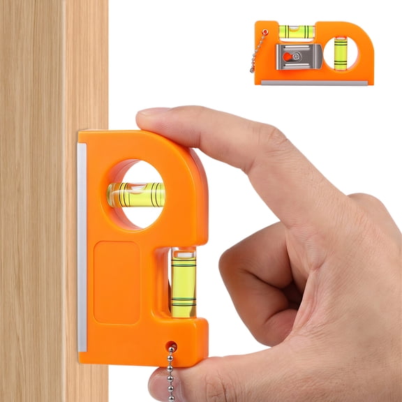 Mini Magnetic Spirit Level with 2 Bubble Portable Small Horizontal Vertical Pocket Level Measuring Layout Tool for Measuring