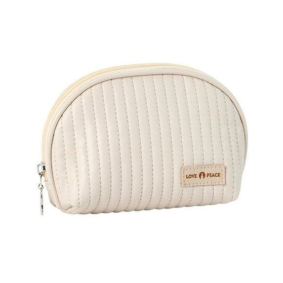 Cute Mini Cosmetic Bag Handy Zipper Pouch Quilted Beauty Storage Organizer for Women Makeup Accessories