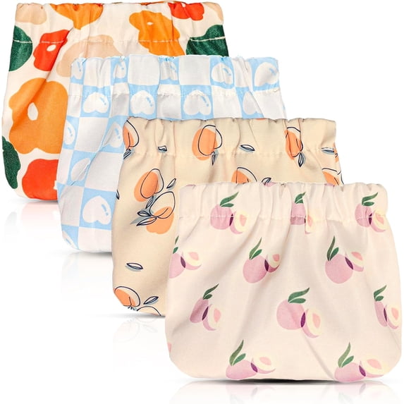 Mini Makeup Bag for Purse - 4 PCS Cosmetic Bags for Women, Waterproof Travel Bag, Lipstick Organizer
