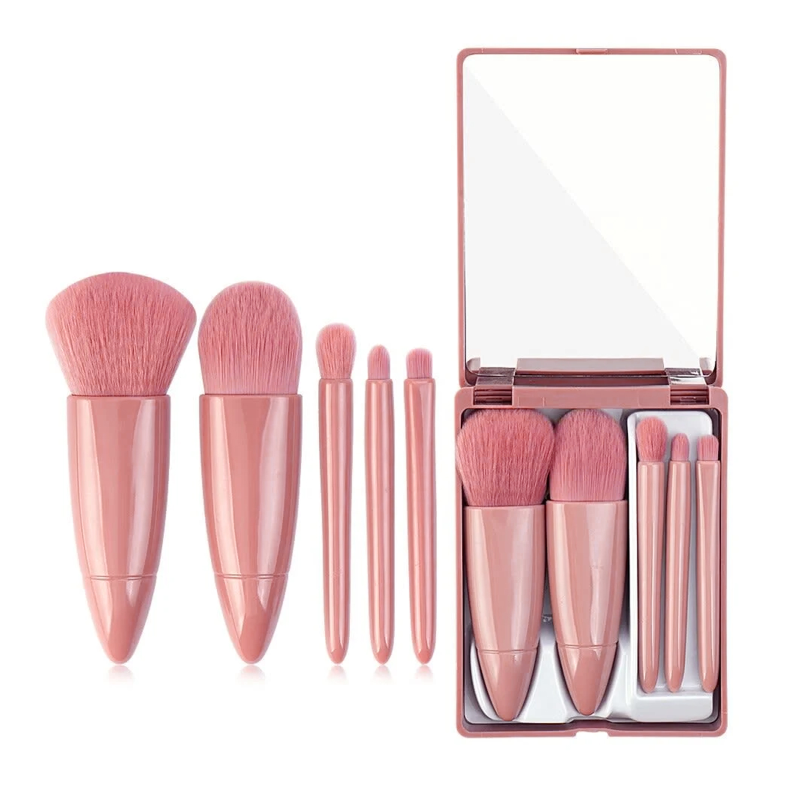 Vanity Blend Party Oval Makeup Brush Set Black