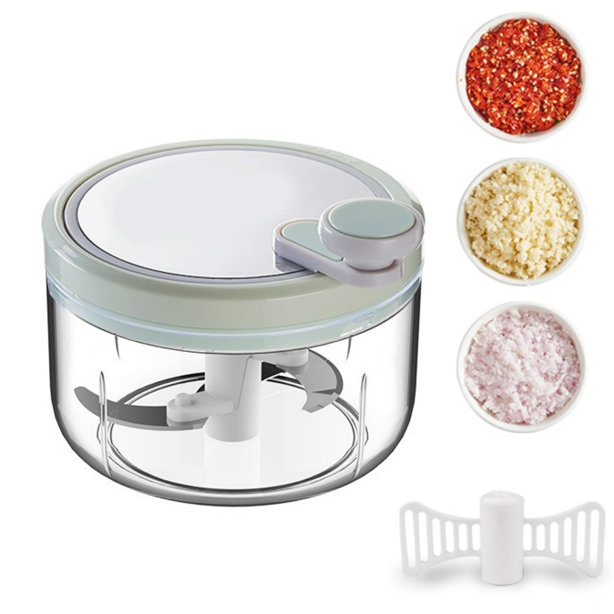 Mini Manual Food Processor,Vegetable Chopper,Garlic Chopper,Hand Rotary
