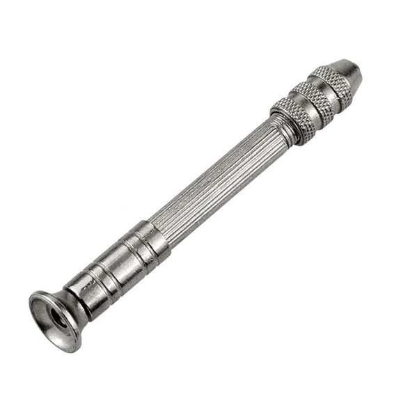 Mini Manual Hand Drill with Twist Drill Bits, Portable Hand Spinning Hole Punch Tool for Woodworking & Jewelry DIY Drilling and Reaming