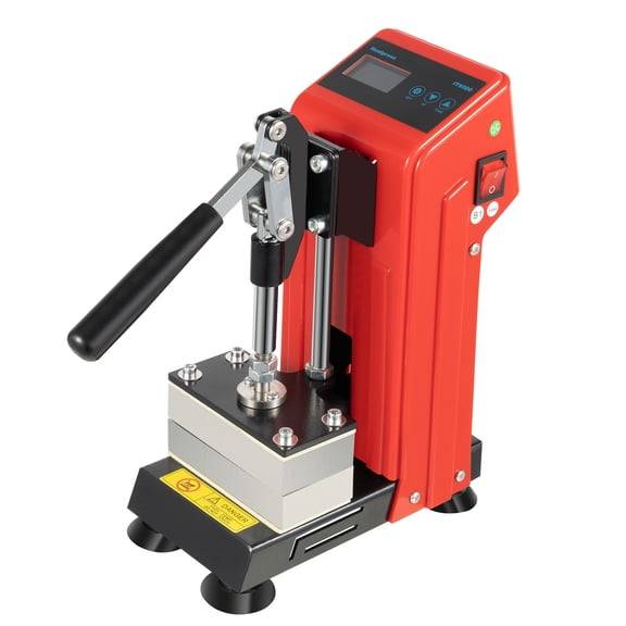 Mini Manual Heat Press Machine 2.36X4.72 Dual Heated Plates Hot Press Stamping Machine 110V 900W LCD Controller for Heat Transfer,Sublimation Print and More