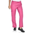 thumbnail image 1 of Mini Marilyn Scrubs Straight Leg 4-Way Stretch Flare Leg Elastic Waistband Four Pocket Pants with Cargo Pockets, 1 of 3