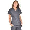 thumbnail image 1 of Mini Marilyn Women's 4-Way Stretch V-Neck 3 Pocket Scrub Top, 1 of 2