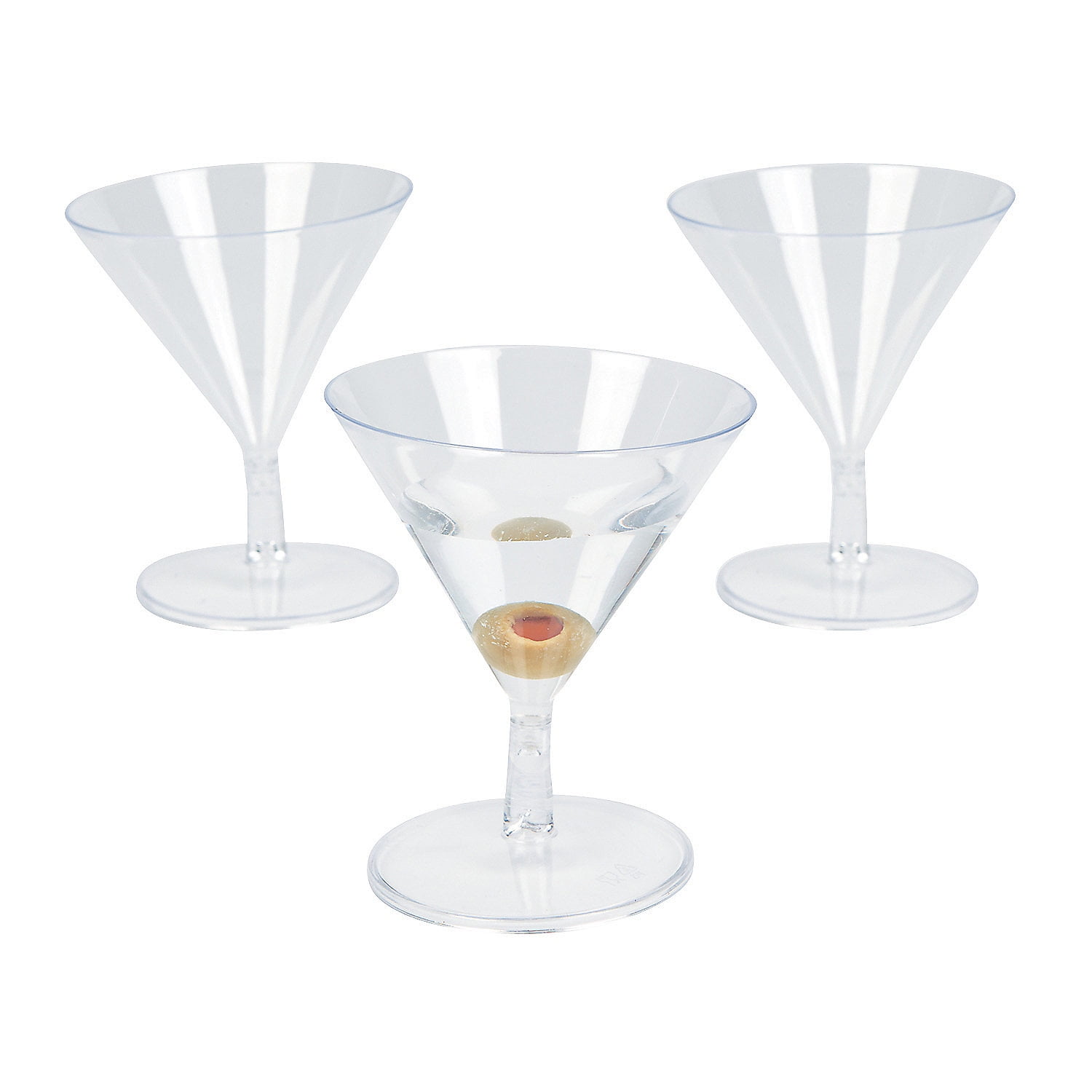 Viski Double Walled Cocktail Glasses - Insulated Martini Glasses with Cut  Crystal Design - Dishwasher Safe Borosilicate Glass 8.5oz Set of 2