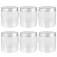 thumbnail image 1 of Mini Jars, 6 Pack 9oz Plastic Jar with Regular Lids, Small Canning Jar, Ideal for Jelly, Jam, Dessert, Wedding Favor, 1 of 9