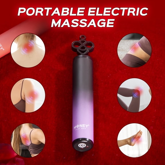Mini Massage Device, ABS, 10 Relaxing Modes, 10 Vibration Intensities, Featuring a rope-able design for Legs & Shoulders, No Fragrance, Professional Massage Tool