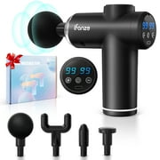 Mini Massage Gun Deep Tissue, Portable 99 Speeds Ultra Small and Quiet Electric Muscle Massager with 4 Replacement Heads for Gym Office Home Post-Workout Recovery, Black