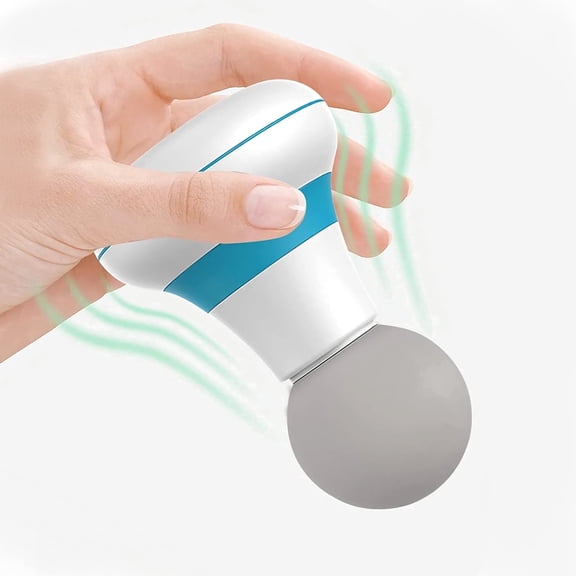 Mini Massage Gun,Electric Handheld Muscle Massager,Portable Personal Massage Device with 6 Speed Vibration for Relaxation Muscles Relief Pain (White)