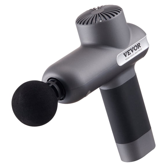 Mini Massage Gun Percussion Muscle Massage Gun for Athletes with 5 Speed Levels 6 Massage Heads 7.4V 2500mAh Battery Handheld Small Massage Gun for Pain Relief Muscle Relaxation