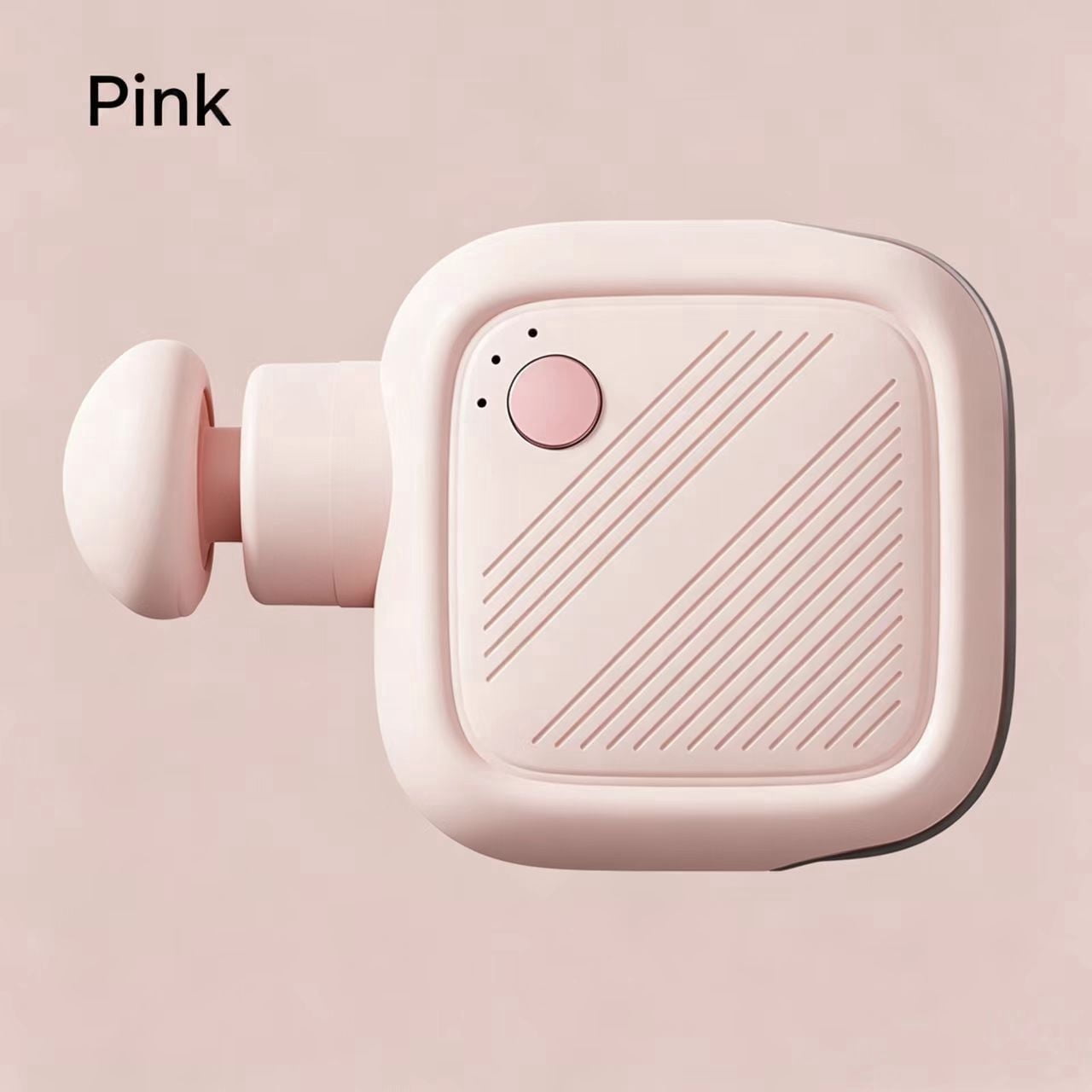 Mini Massage Gun Portable Deep Tissue Muscle Massager with 4 Heads Adjustable Speed Quiet Powerful Motor Rechargeable Handheld Percussion for Neck Shoulder Back Legs Pink