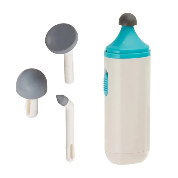 Mini Massager with Battery, Handheld Compact Massager with Interchangeable Heads Reduces Scar Visibility, Quiet Vibration, Ergonomic Grip, Portable for On-the-Go Use, Battery Operated