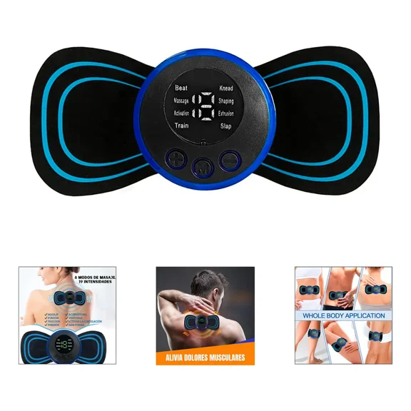 Mini Massager Machine 8 Modes Low Frequency Rechargeable Full Body Relief Therapy Device Physiotherapy Instrument Muscle Stimulator